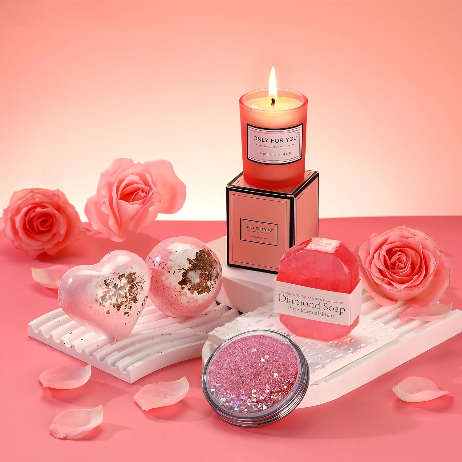 Rose Bath Relaxing Gift Set for Women Birthday U257257