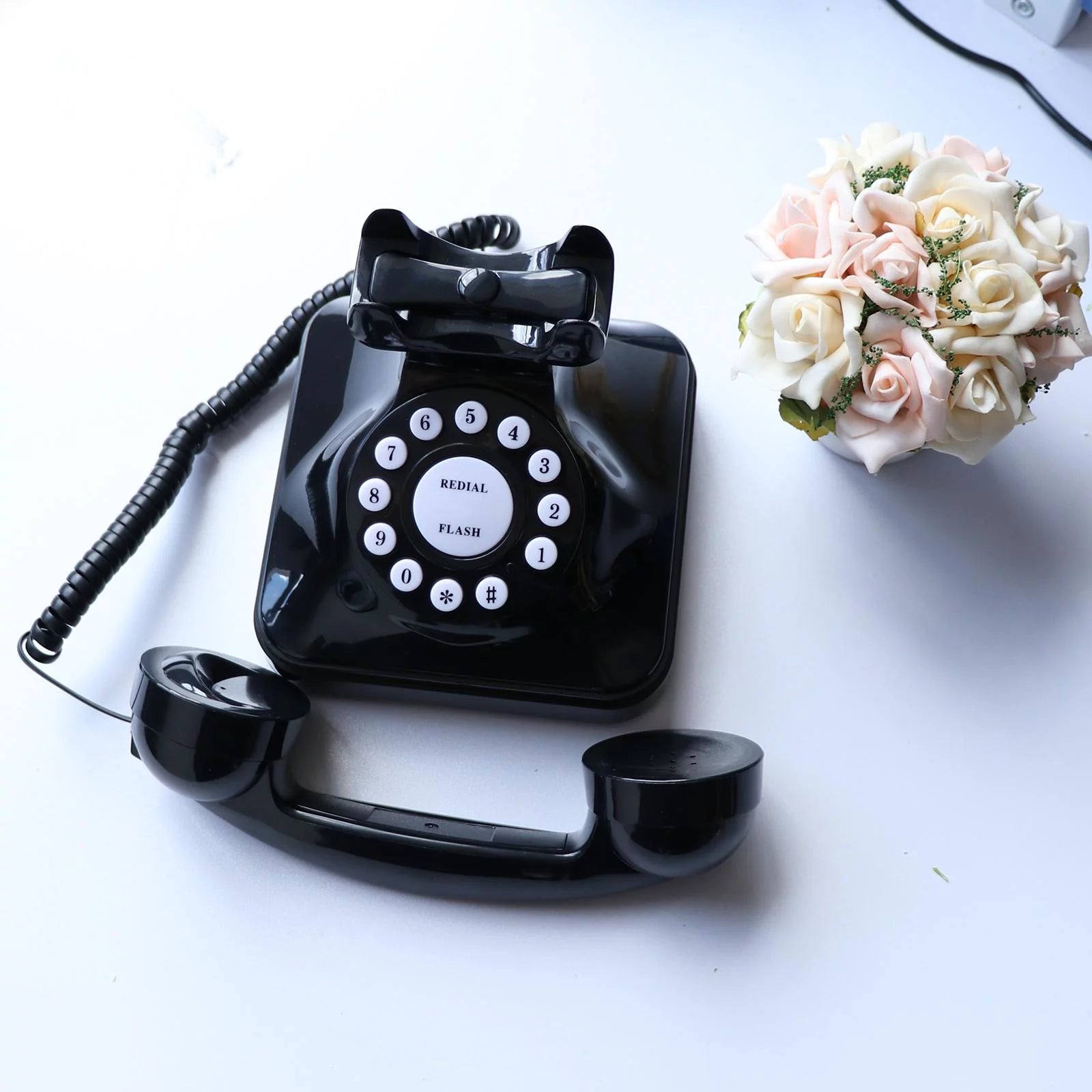 Corded Phone with Button Dialing for Desk Table A513