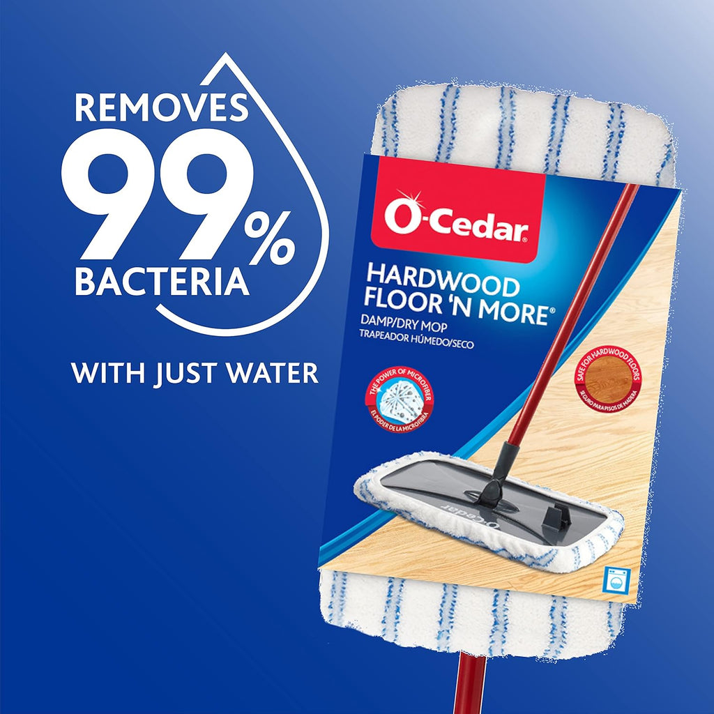 O-Cedar Hardwood Floor 'N More Microfiber Mop Y983