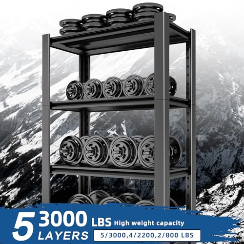 Heavy Duty Garage Shelving Unit 5-Tier Metal Storage Rack U725310