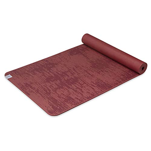 Gaiam Yoga Mat - 6mm Insta-Grip Extra Thick & Dense Textured Non Slip Exercise Mat for All Types of Yoga & Floor Workouts, 68" L x 24" W x 6mm Thick