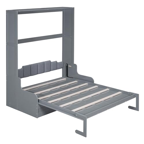 Ball & Cast Murphy Bed Queen Size with Cushion, White B692