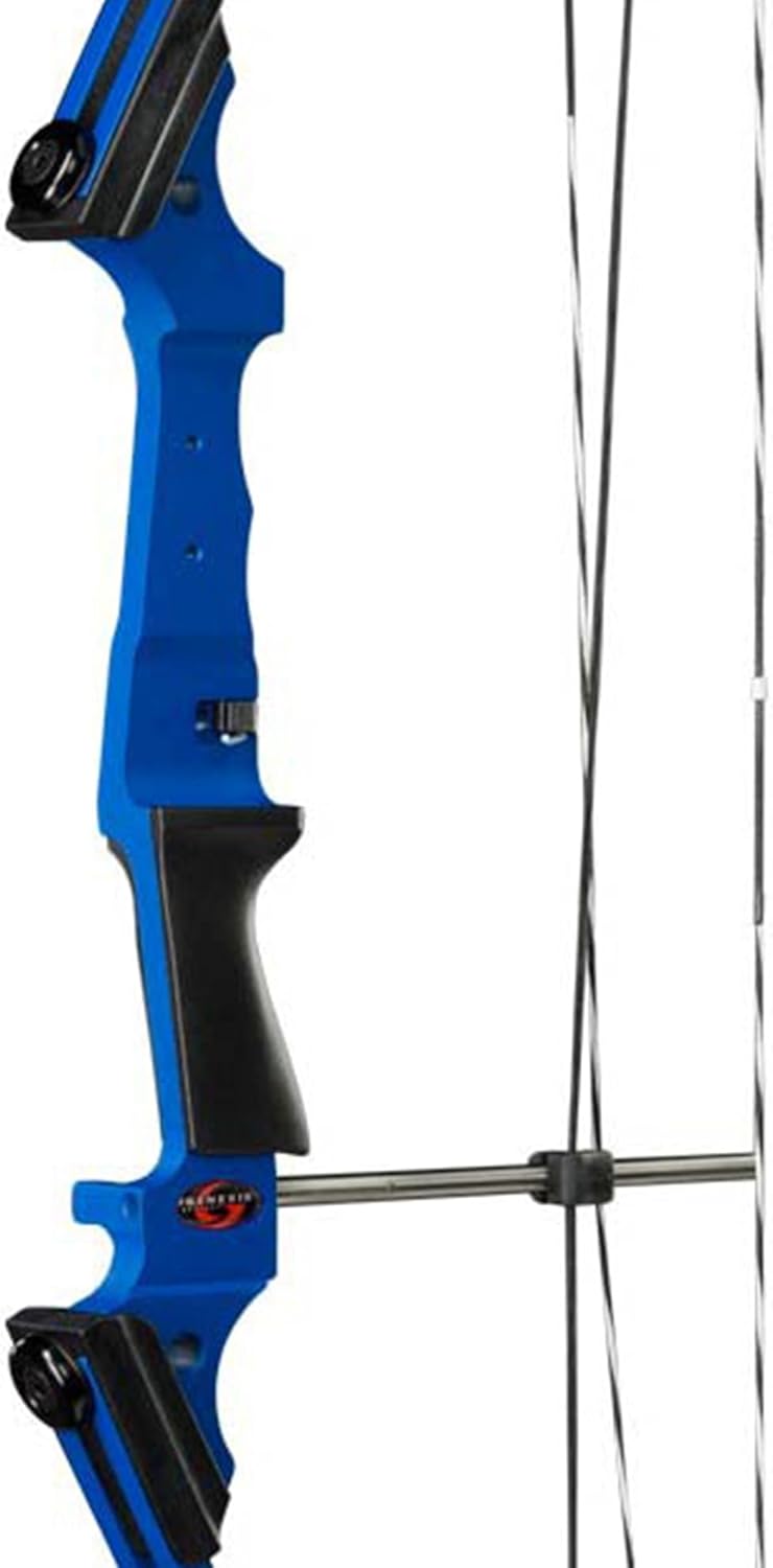 Genesis Archery Compound Bow Adjustable Draw Length 15-30" Draw Weight 10-20 lbs Right-Handed Blue 2 Pack I6845