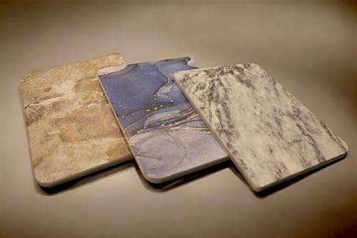 Kitchen Drying Mat for Dishes, Absorbent Quick-Dry, Stone Blue Marble G302750