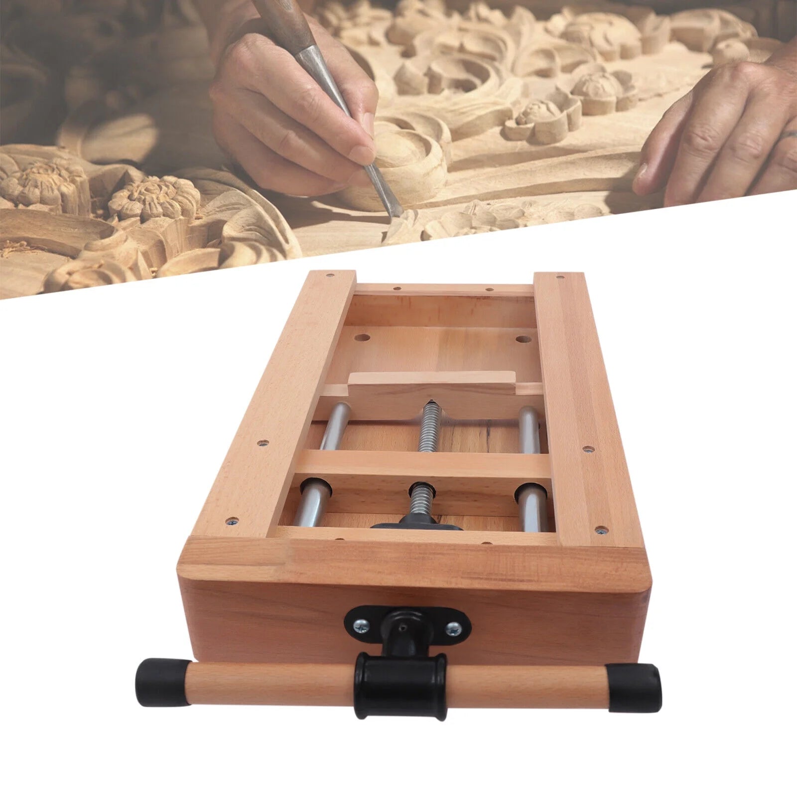 Portable Woodworking Bench Vise with Superior Clamping U599
