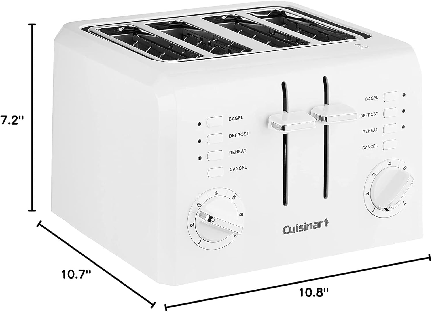 Cuisinart CPT-142P1 4-Slice Compact Toaster, White E3327