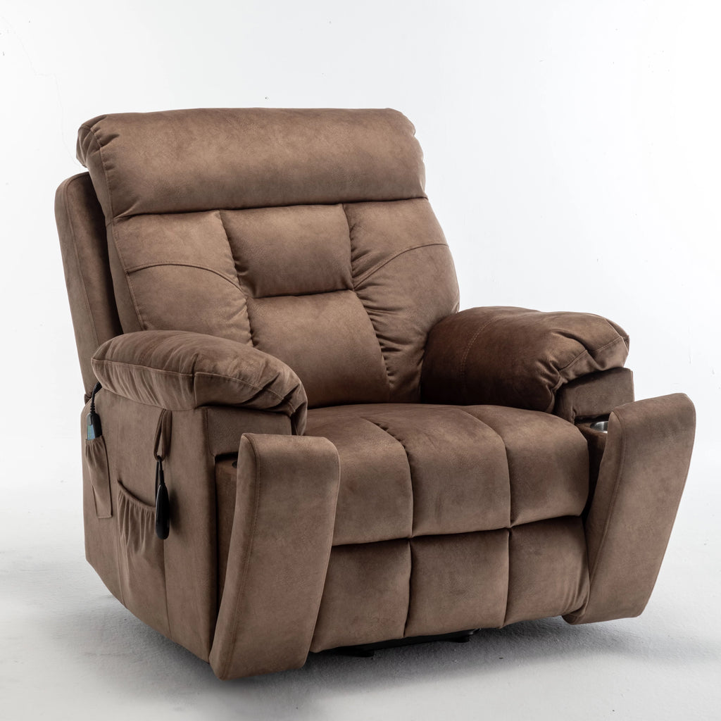 Legahome Power Lift Recliner Chair for Elderly with Heat and Massage, Dark Brown T270145