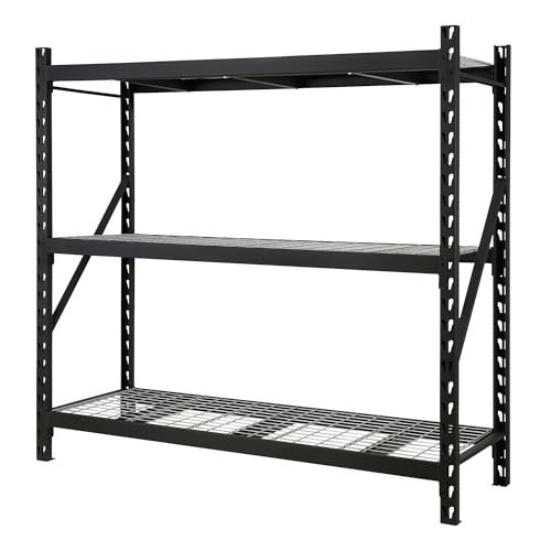 Ironton 4-Tier Industrial Steel Shelving Unit, 8000-Lb Capacity B81608