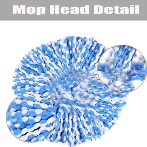Spin Mop Replacement Head, Base & Handle Compatible with O-Cedar EasyWring RinseClean N925