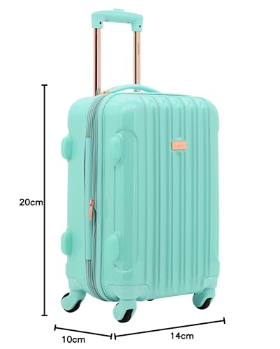 kensie Women's Alma Hardside Spinner Luggage, Midnight Blue, Carry-On 20-Inch K96456
