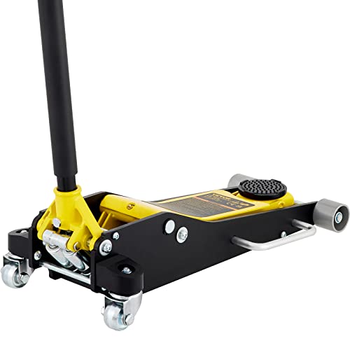 VEVOR 3 Ton Low Profile Aluminum Steel Racing Floor Jack with Dual Pistons Quick Lift Pump Q822