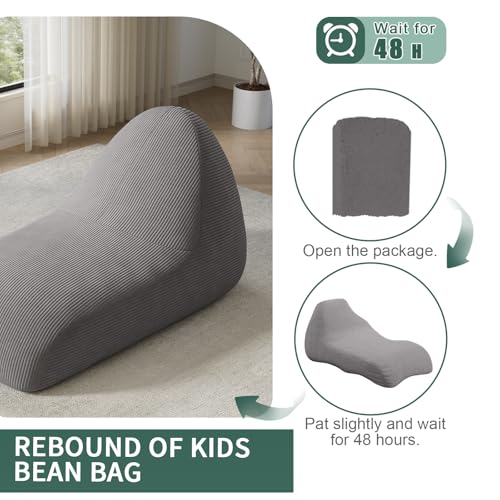 COMAX Unicorn Bean Bag Chair for Kids with Filler, Pink H562644