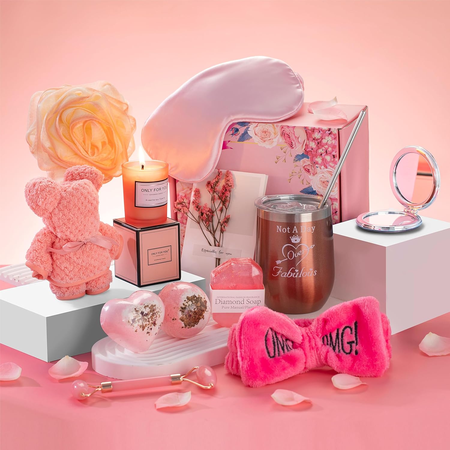 Rose Bath Relaxing Gift Set for Women Birthday U257257