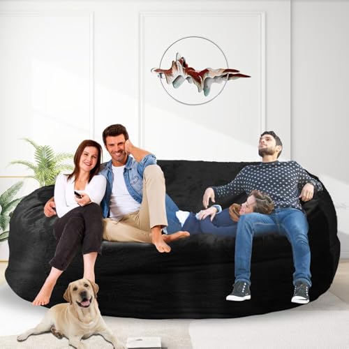 Bean Bag Chair for Adults 3FT, Soft Removable Cover, Light Gray M535251