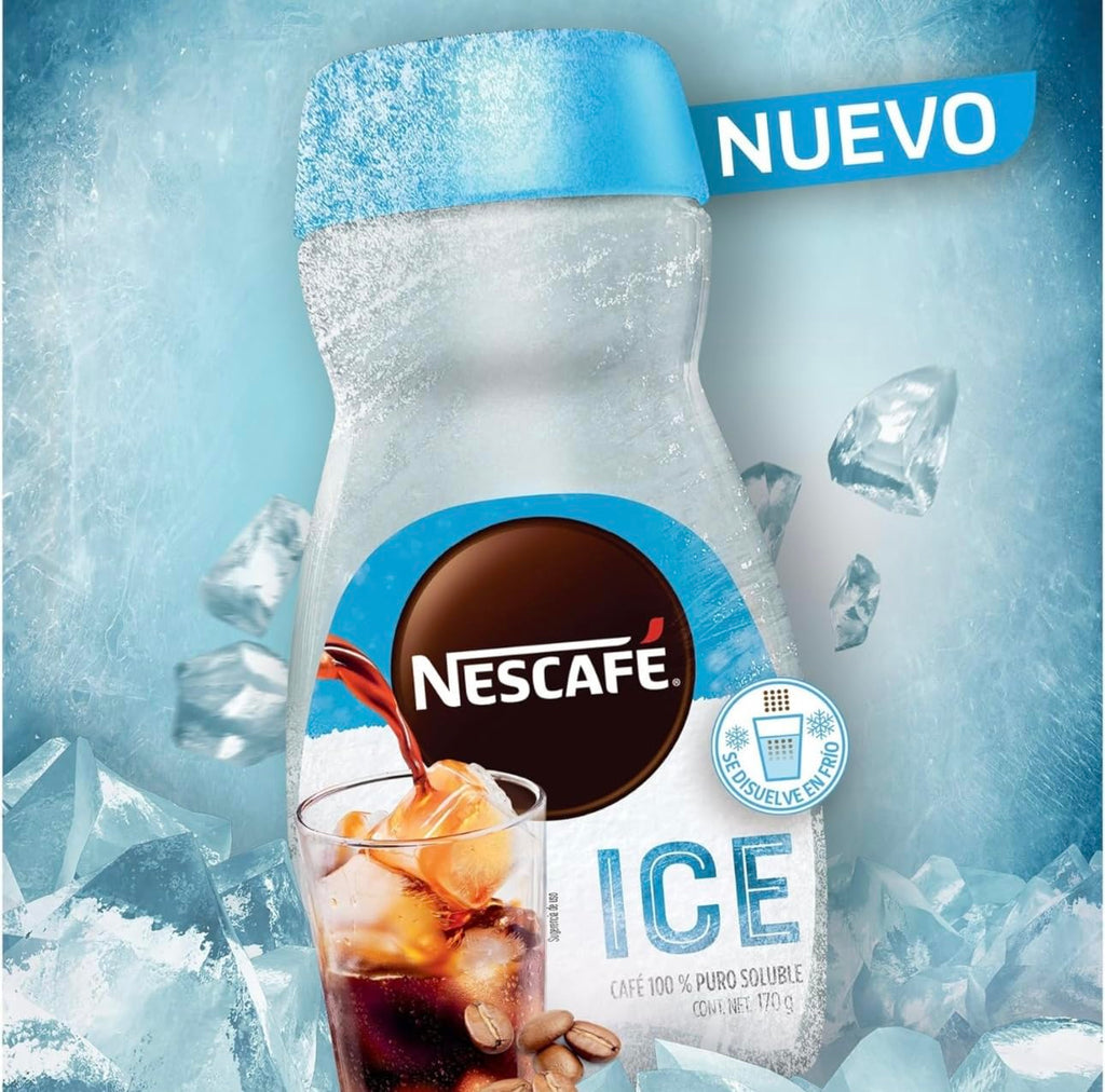 Nescafe Ice Instant Iced Soluble Coffee 170g Dark Roast N351342