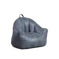Big Joe Dorm Bean Bag Chair with Drink Holder, Black Smartmax, 3 ft Q1693