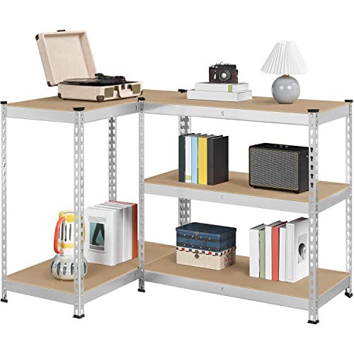 Yaheetech 5-Tier Heavy Duty Garage Shelving Unit, Adjustable Metal Storage Rack, Blue J339478