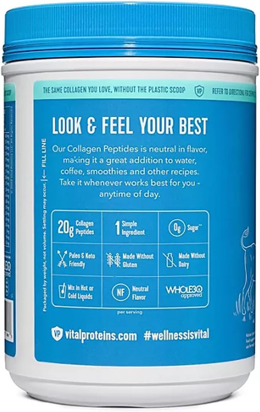 Vital-Proteins Collagen Peptides Powder, Unflavored, 24 oz T782