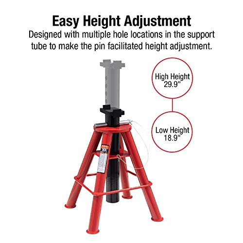 Sunex 1410 10-Ton Pin Type Jack Stands, Pair R896444