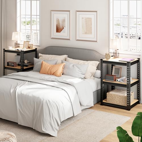 REIBII Storage Shelves 6 Tier Heavy Duty Metal Shelving, Adjustable, 2250LBS A7728