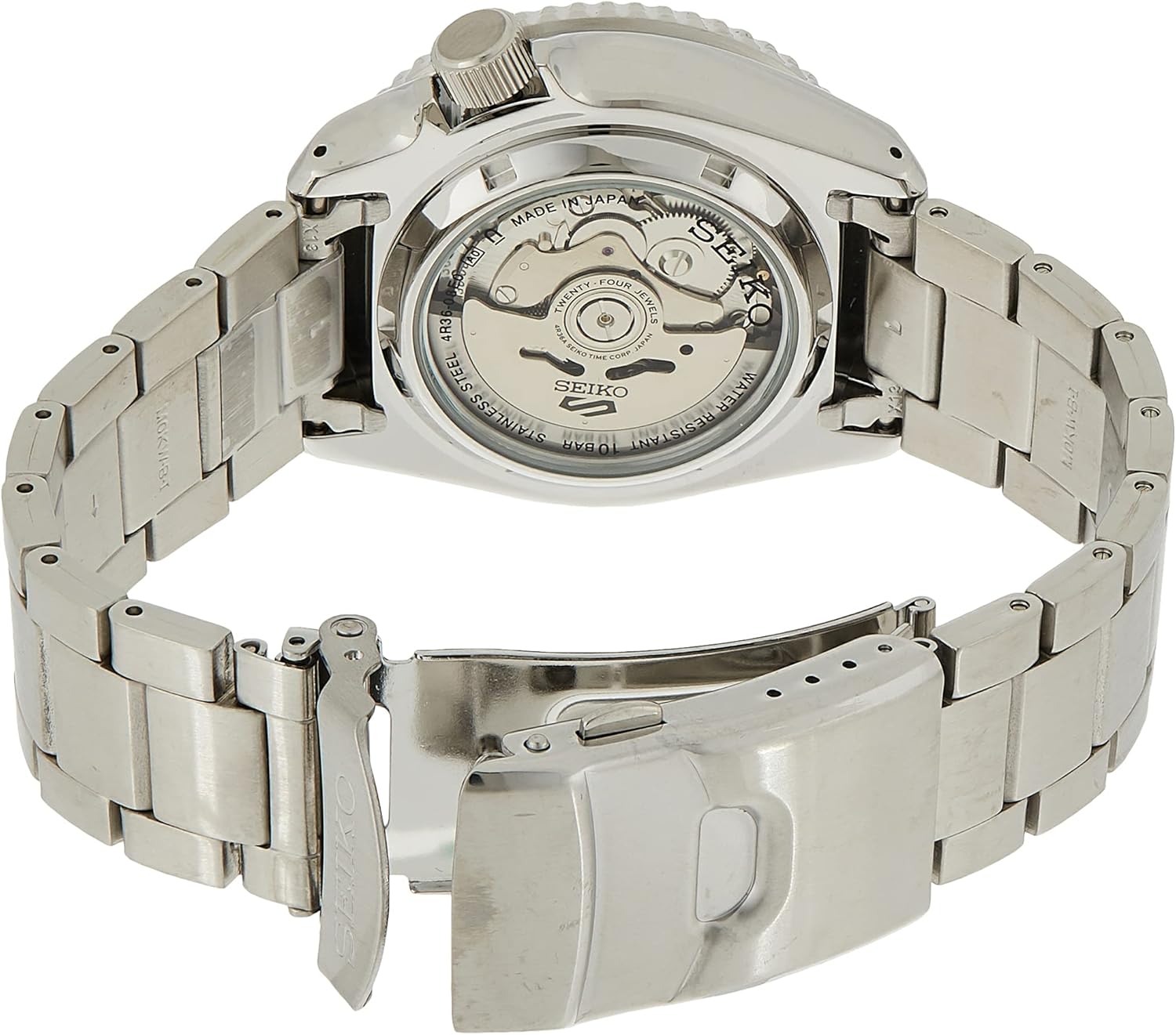 SEIKO Men's 5 Sports Automatic Watch Stainless Steel Silver C16966