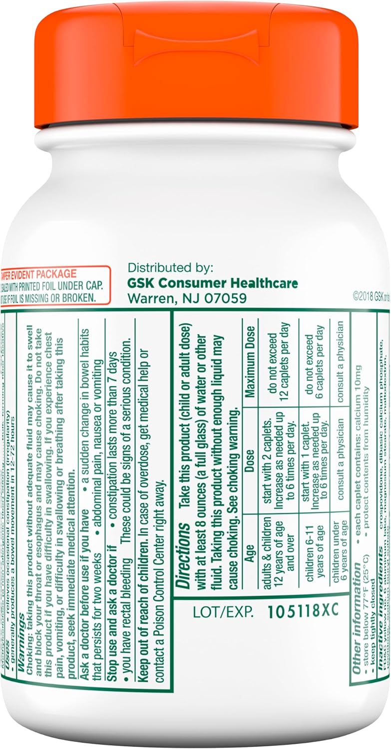 CITRUCEL Caplets Fiber Therapy for Occasional Constipation Relief, 100 Count (Pack of 2) F296