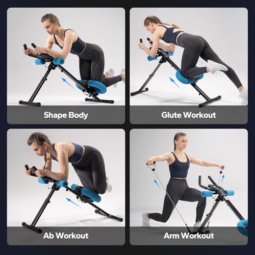 MERACH Adjustable Abdominal Trainer for Home Gym, Foldable Core Exercise Machine I211848