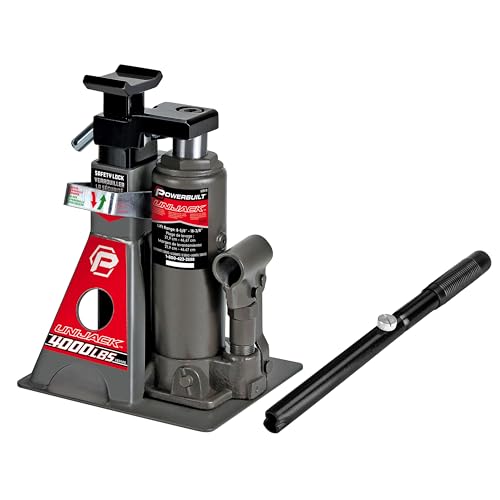 Powerbuilt 3 Ton Bottle Jack and Jack Stands in One, 6000 lb Capacity V6309