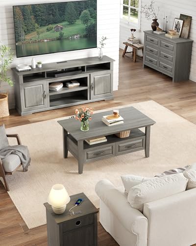 Marsail Lift Top Coffee Table with Storage, Natural Oak L27078
