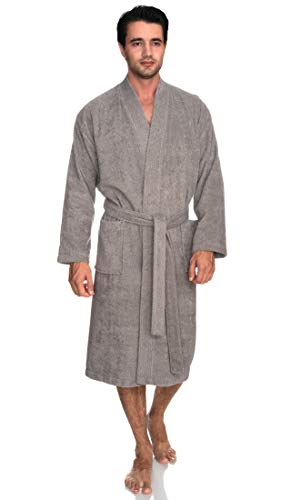 TowelSelections Mens Robe, 100% Cotton Terry Cloth Bathrobe, Soft Kimono Bath Robe for Men XS-4X