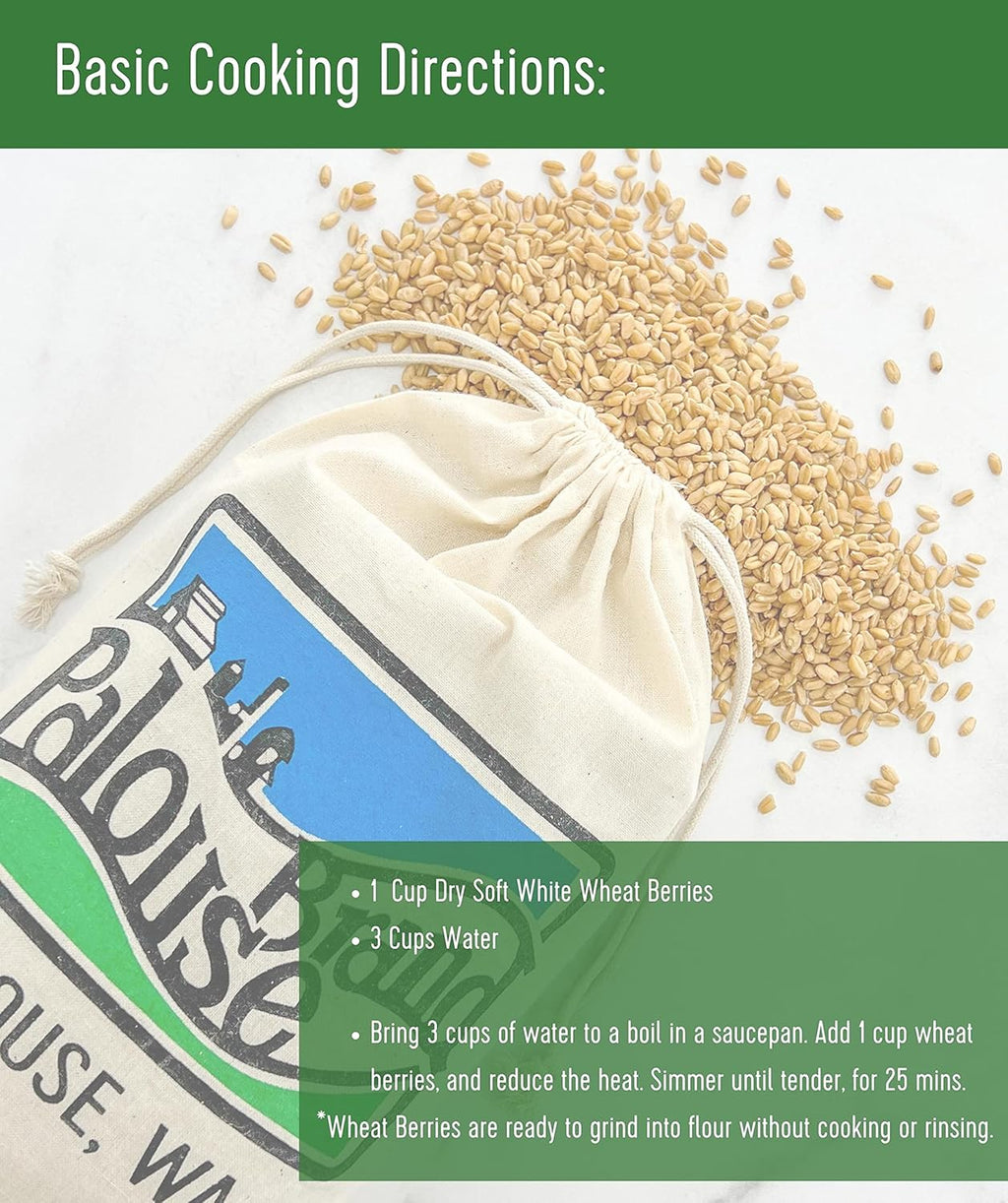 Soft White Wheat Berries 25 lbs Non-GMO Bulk F68126