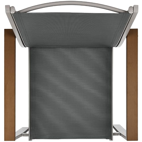 Best Choice Products 4-Piece Textilene Patio Conversation Set with Steel Frame, Taupe/Charcoal T8603