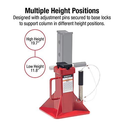 Sunex 1410 10-Ton Pin Type Jack Stands, Pair R896444