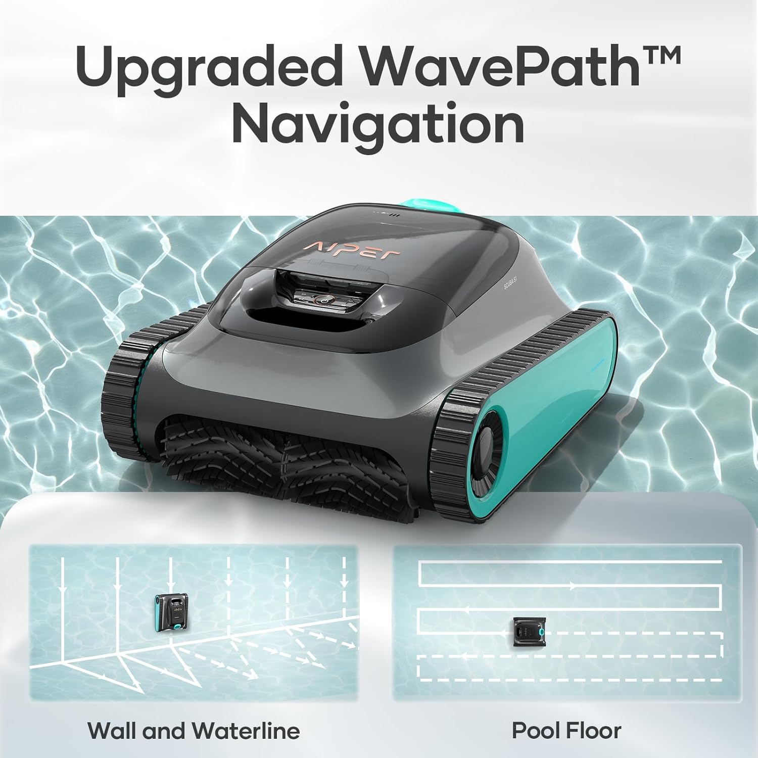 Aiper Scuba S1 Robotic Pool Cleaner with Surfer S1 Skimmer G96598