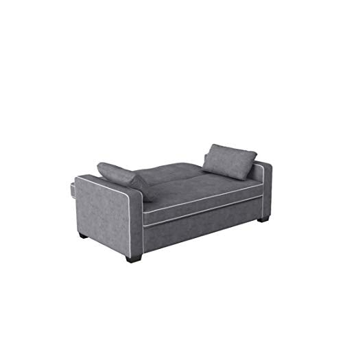 Serta Ainsley Convertible Sleeper Sofa Queen Size Navy Velvet V951