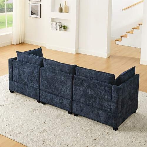 Oversized Modular Sectional Sofa with Movable Ottoman E909