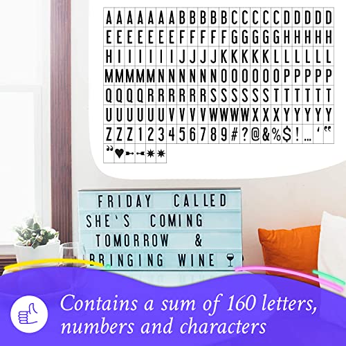 My Cinema Lightbox Mini Rainbow Color Changing Letter Board Sign with 100 Letters and Symbols G21040