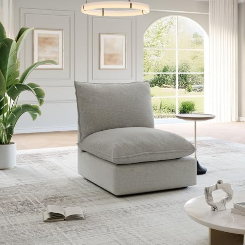 Cloud Modular Sectional Sofa, Waterproof Down Filled, High Backrest 5 Seater, Dark Gray J53470