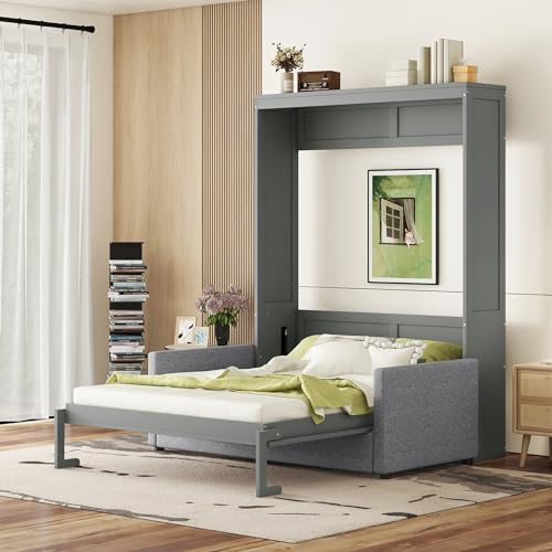 Ball & Cast Murphy Bed Queen Size with Cushion, White B692