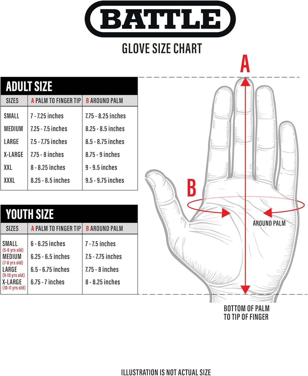 Battle Sports Double Threat Football Gloves - Ultra Stick - Youth Small, White M935