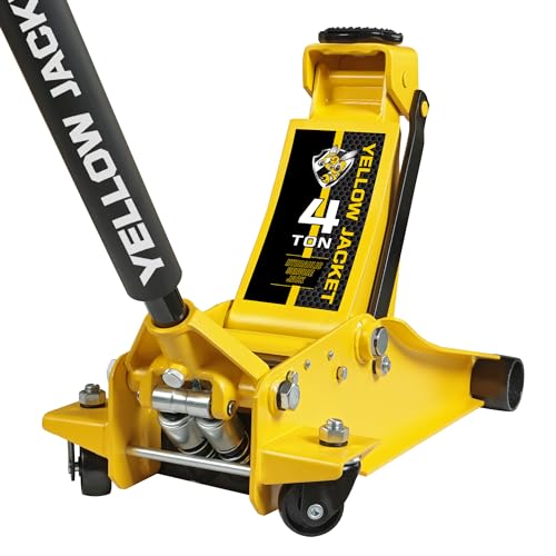 YELLOW JACKET 2.5 Ton Trolley Jack with Carrying Case, 5500 lb Capacity N593266