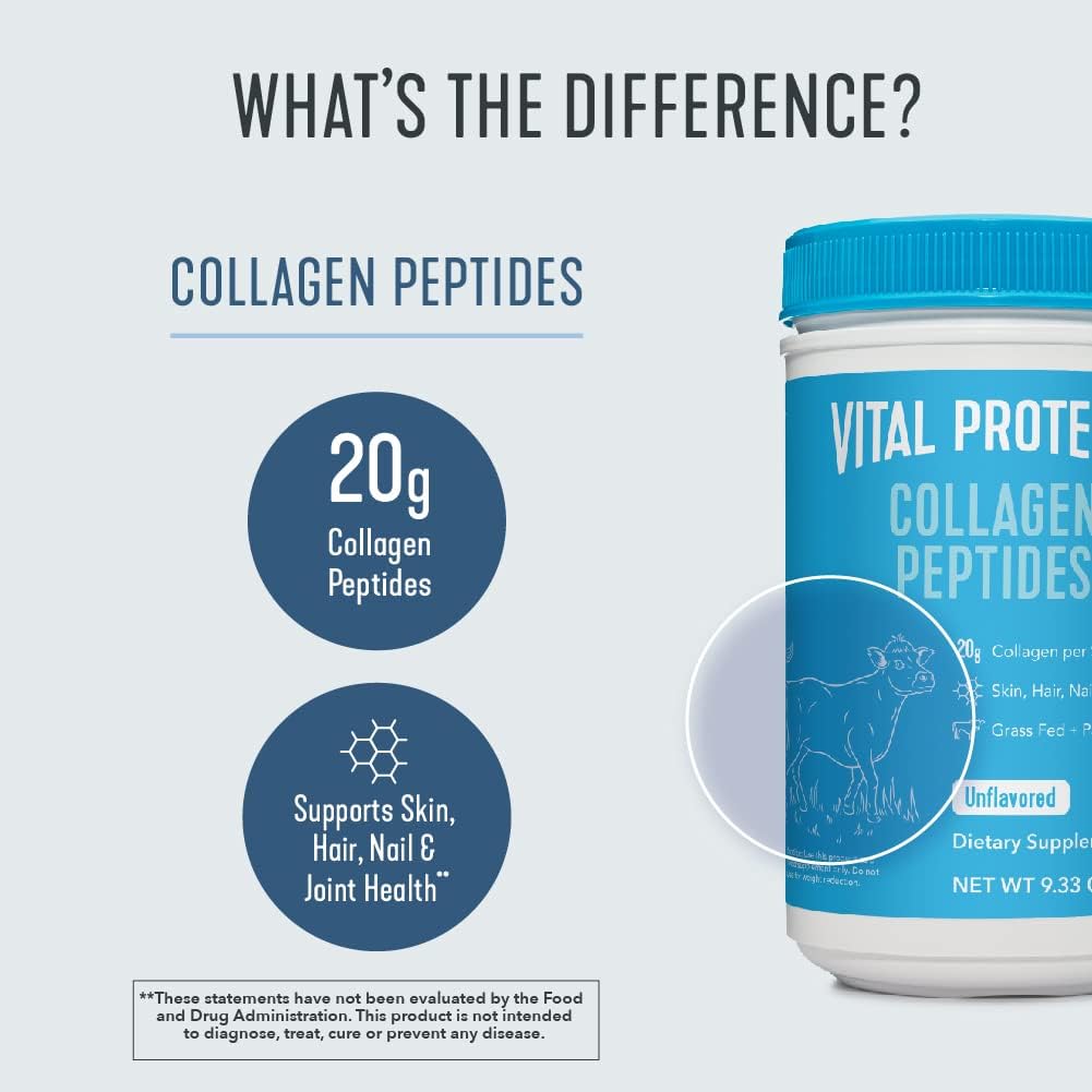 Vital Proteins Collagen Peptides Powder Unflavored 9.33 OZ K649