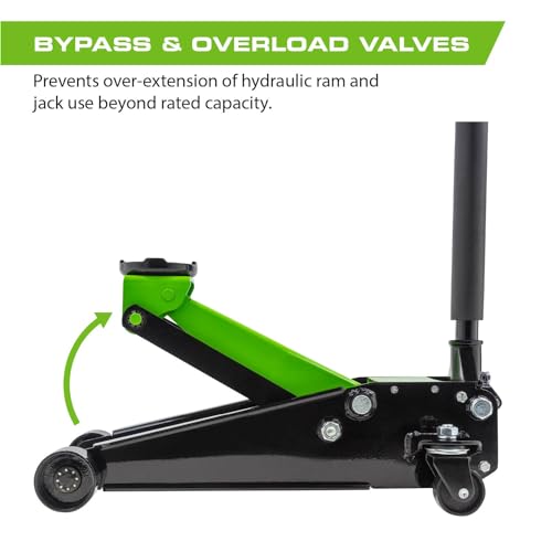 ARCAN Tools 3-Ton Quick Rise Aluminum Floor Jack with Dual Pump Pistons I786