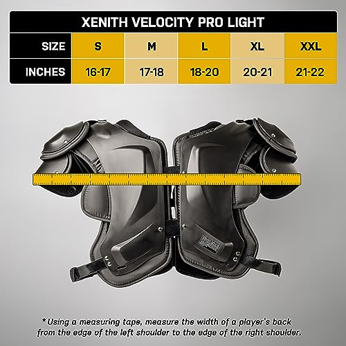 Xenith Pro Light/Velocity 2 Varsity Football Shoulder Pads, Adult Small to 2XLarge Q36206