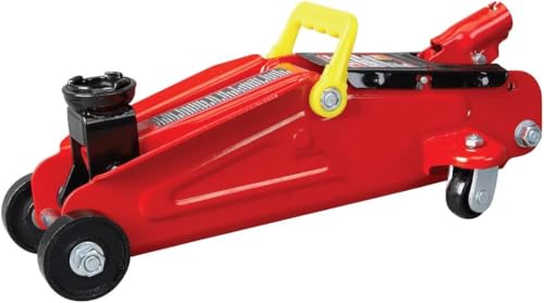 BIG RED Torin Hydraulic Trolley Floor Jack with Storage Case, 1.5 Ton Capacity, Black J906585