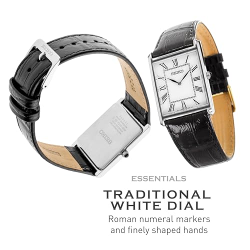SEIKO Essentials Men's Water Resistant Leather Strap Watch A894