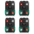 4 Pack Ultrasonic Rodent Repellent for Car Engines, Keep Animal Away from Car with Ultrasound and LED Rodent Defense Vehicle Protection