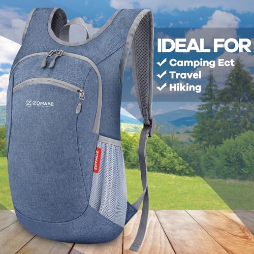 ZOMAKE Ultra Lightweight Packable Backpack 10L Water-Resistant Daypack for Hiking P386240