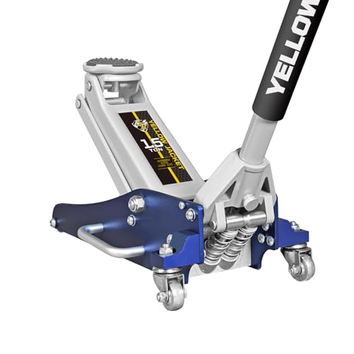 YELLOW JACKET 2.5 Ton Trolley Jack with Carrying Case, 5500 lb Capacity N593266