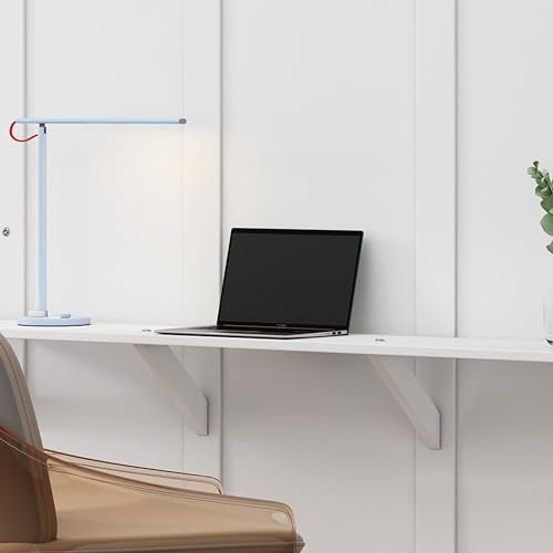 SOFTSEA Full Size Murphy Bed with Desk, Foldable Wall Bed for Guest Room, White W281
